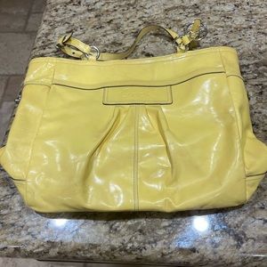 Yellow coach purse